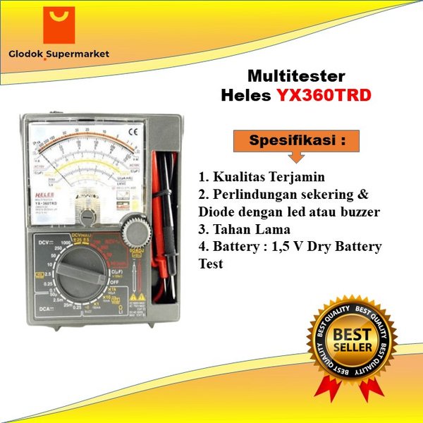 Baru Multimeter Heles Yx 360 Trd Multitester Avometer Analog Heles Yx360Trd