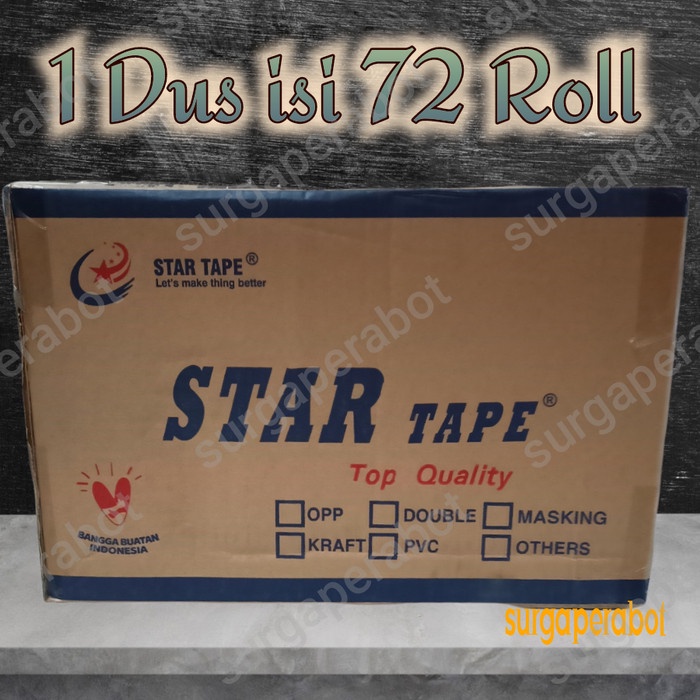 

Perekat Lakban Bening / Coklat 1 Dus Isi 72 Roll 45Mm X 90Yard 2 Inch Murah