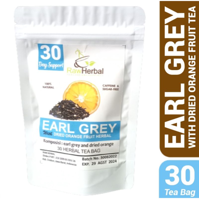 Earl Grey With Dried Orange Fruit Herbal Tea Isi 30 Tea Bag