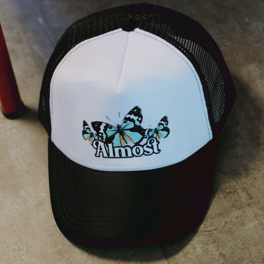 Almost Studio - Topi Trucker - Morpho - Black White
