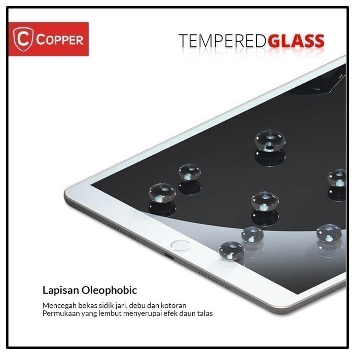 Ipad 10 / 10.9&quot; (2022) - COPPER TEMPERED GLASS FULL CLEAR