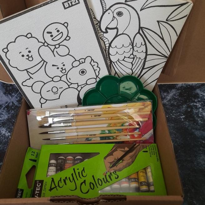 

Paket D Lukis Kanvas Gambar Painting for Kids Art