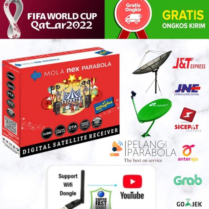 Termurah Receiver Mola Nex Parabola Merah - Type Dangdut (Merah)