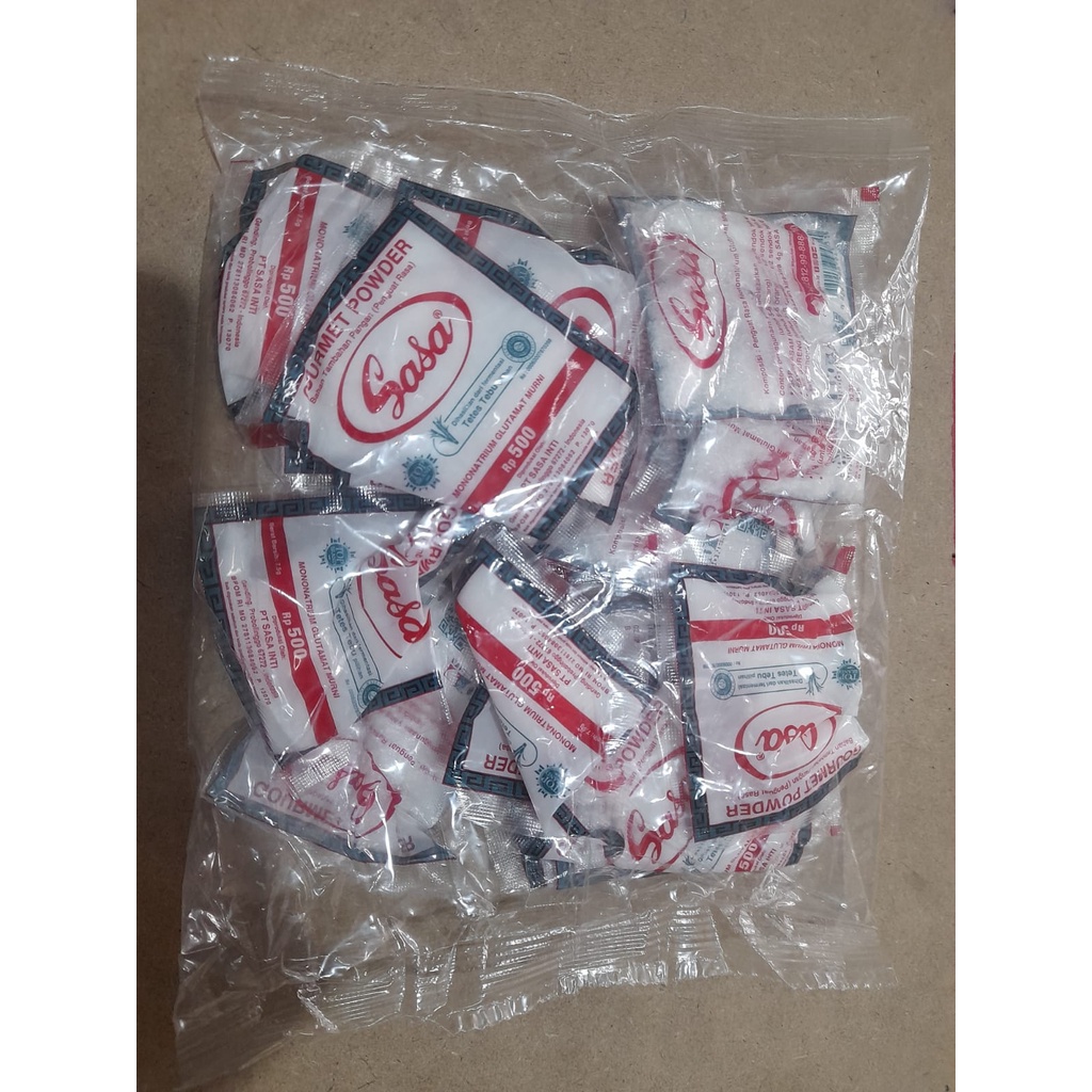 1 pack isi 20 pcs Sasa Msg Bumbu Penyedap Rasa Renceng [ 20x6 Gr]