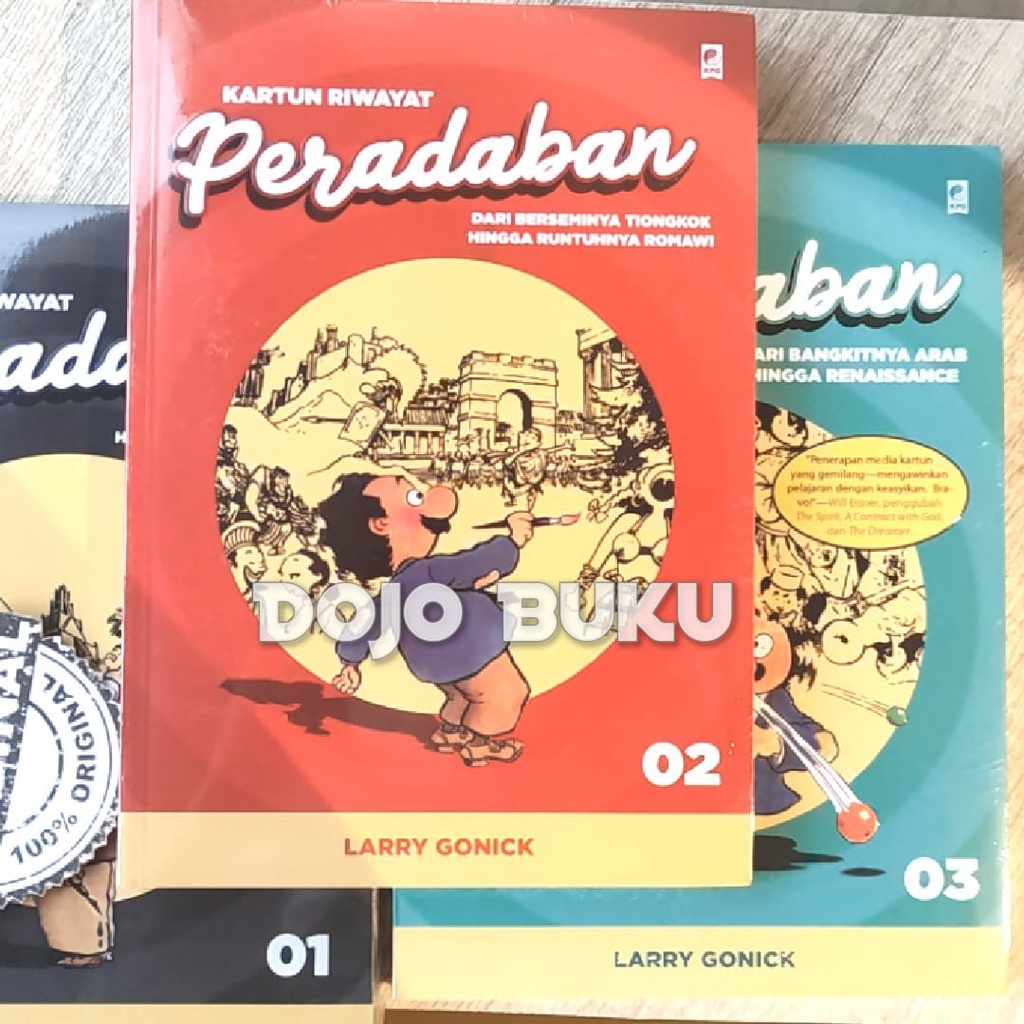 Seri Kartun Riwayat Peradaban Jilid I, II &amp; III Larry Gonick