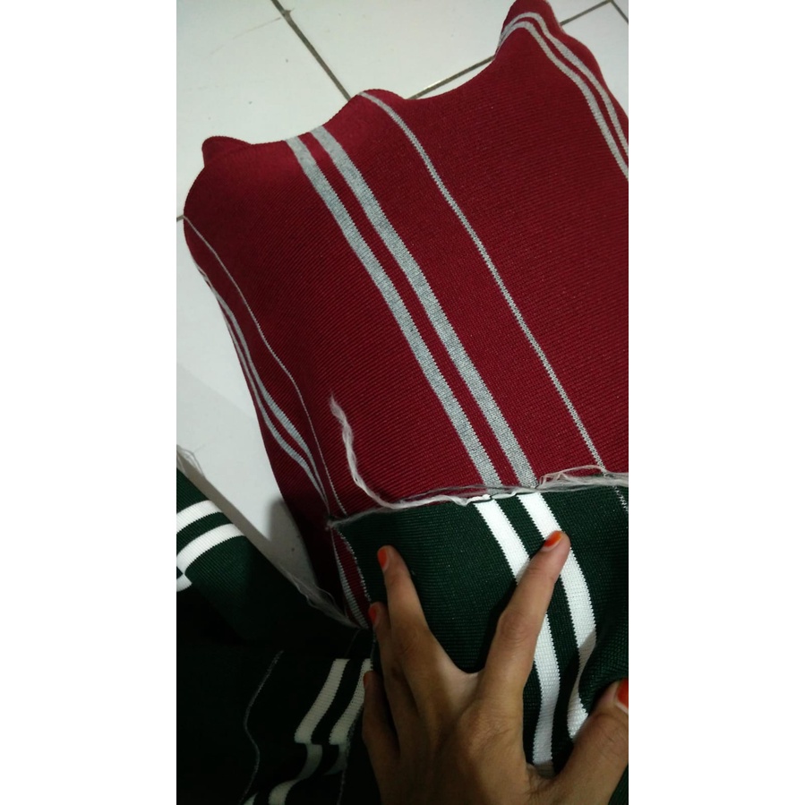 Kain Bur Polly Rib Jaket Per KG Termurah Terlaris