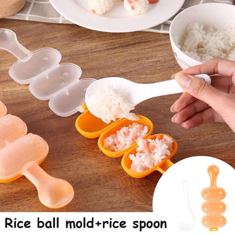 Cetakan Nasi Bento Rice Ball Shaker Daging Bakso Rice Mould Mold Bentuk Bola Bulat Sushi Rice Ball