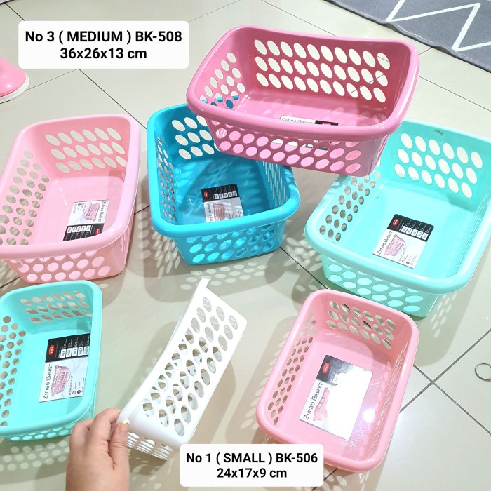 BISA COD - Keranjang BASKET ZIMBO Organizer Kulkas Dapur Kamar Toilet Serbaguna HSW z