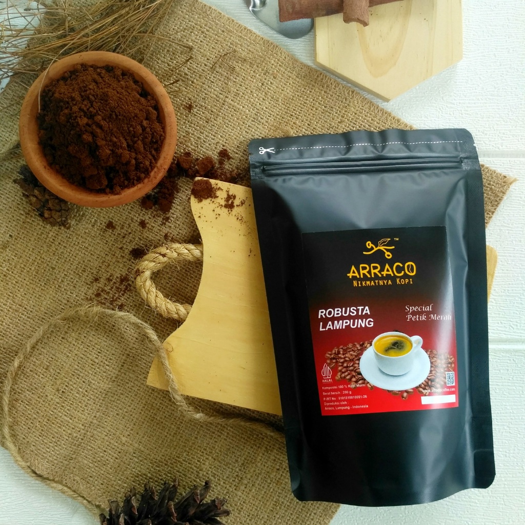 

Kopi ARRACO Robusta Lampung - Special Petik Merah