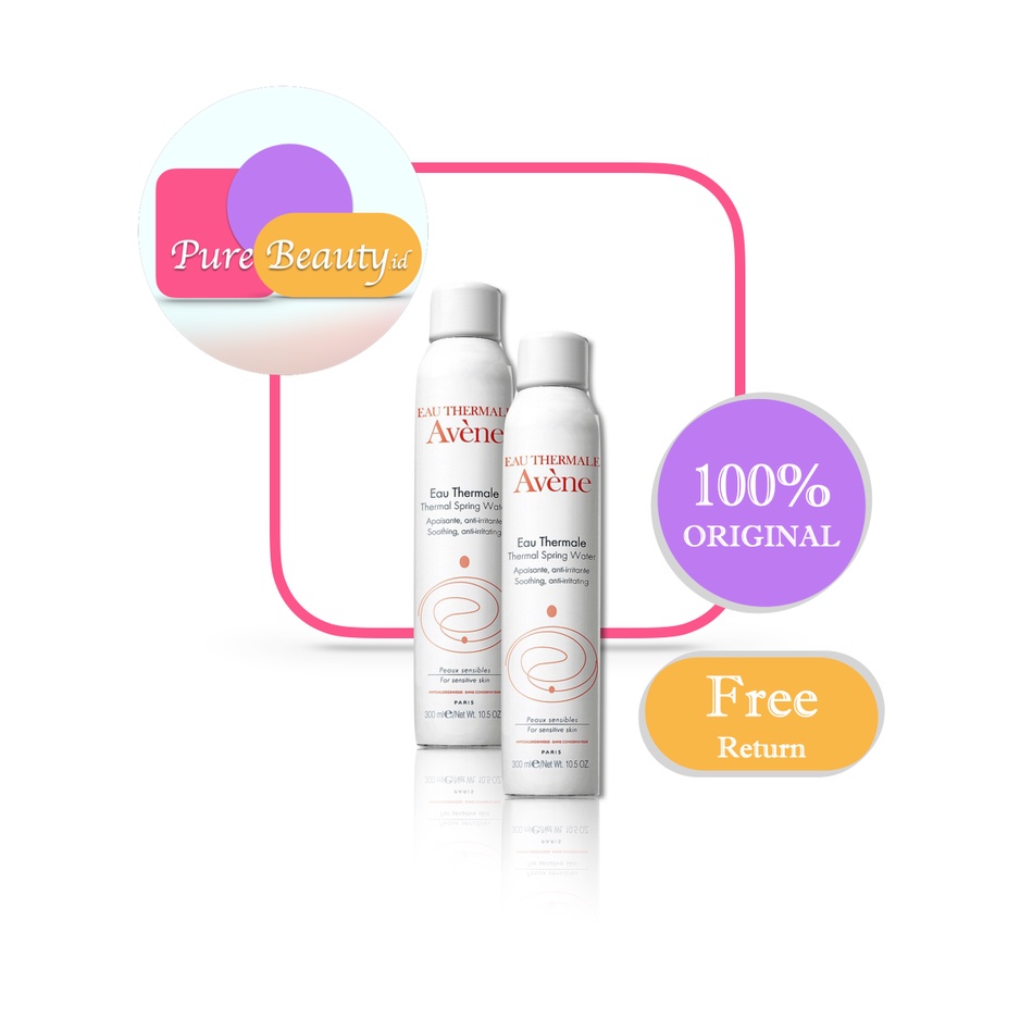 Avene Thermal Spring Water 300ml 2pcs Face Mist Semua Jenis Kulit Kulit terbakar sinar matahari Kulit gatal  ❤ 100% Original ❤