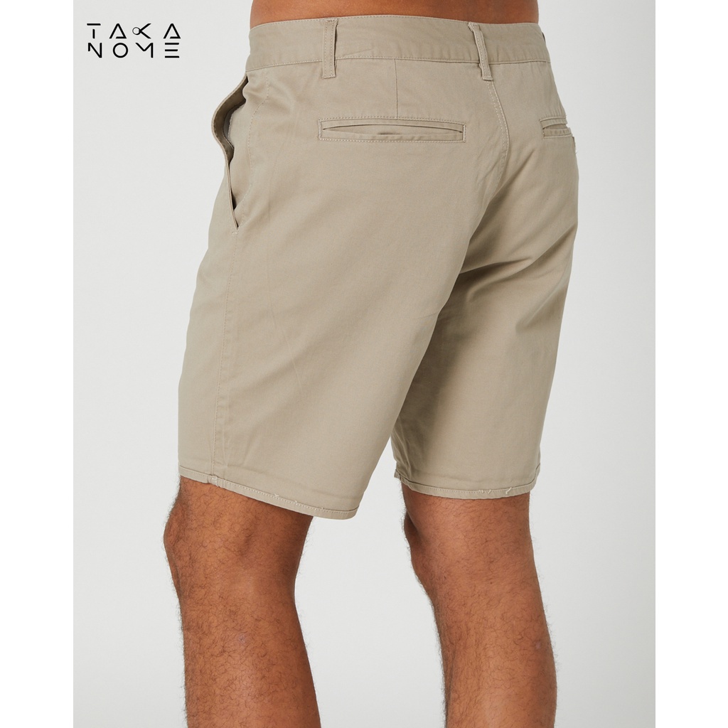 Chino Stretch Shorts Pants Pria Celana Pendek Pria Takanome - Khaki