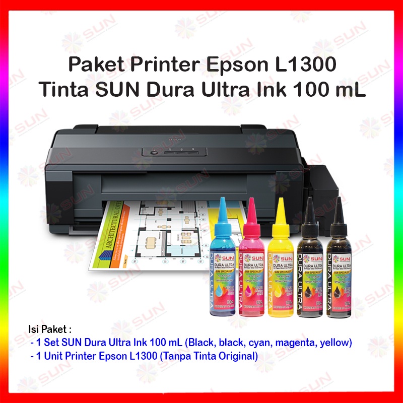Jual Printer Epson L1300 Tinta SUN Dura Ultra | Shopee Indonesia