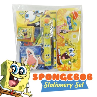 BARU! Stationery Set SpongeBob - Paket Kotak Pensil Notes SpongeBob