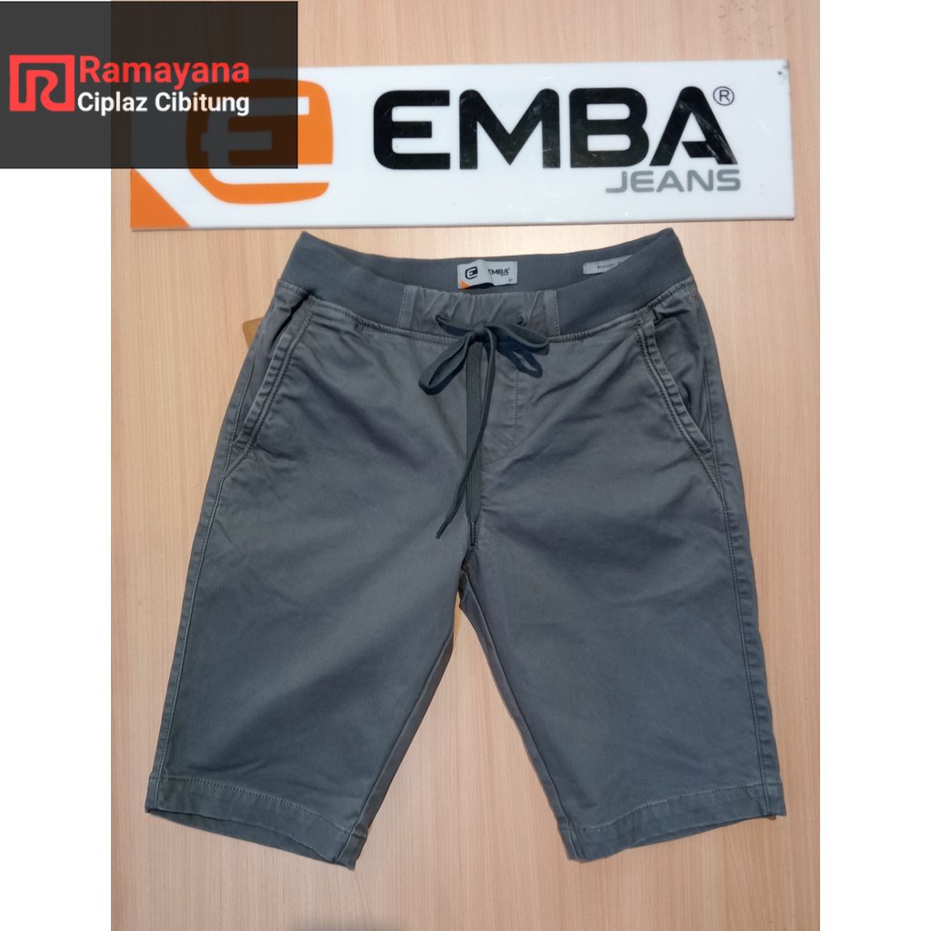 CELANA PENDEK CANVAS KARET EMBA ORIGINAL / RAMAYANA CIBITUNG