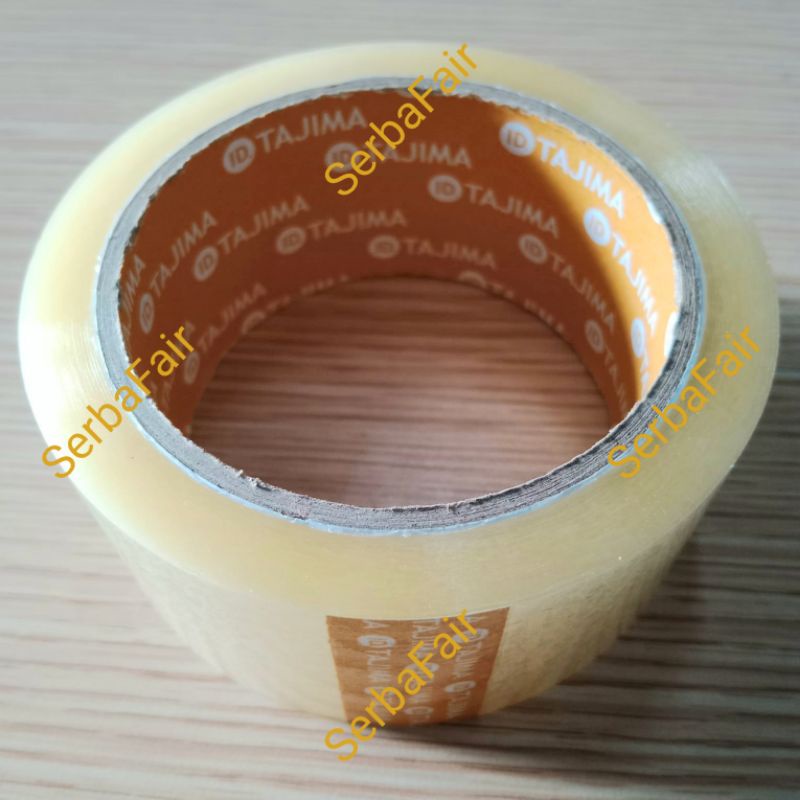 Lakban Bening / Coklat 2Inch (45mm) 90Yards BC Eco Tajima Yellow Core