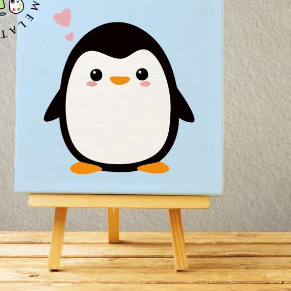 

DIY PAINT BY NUMBER KANVAS 20X20 - pinguin