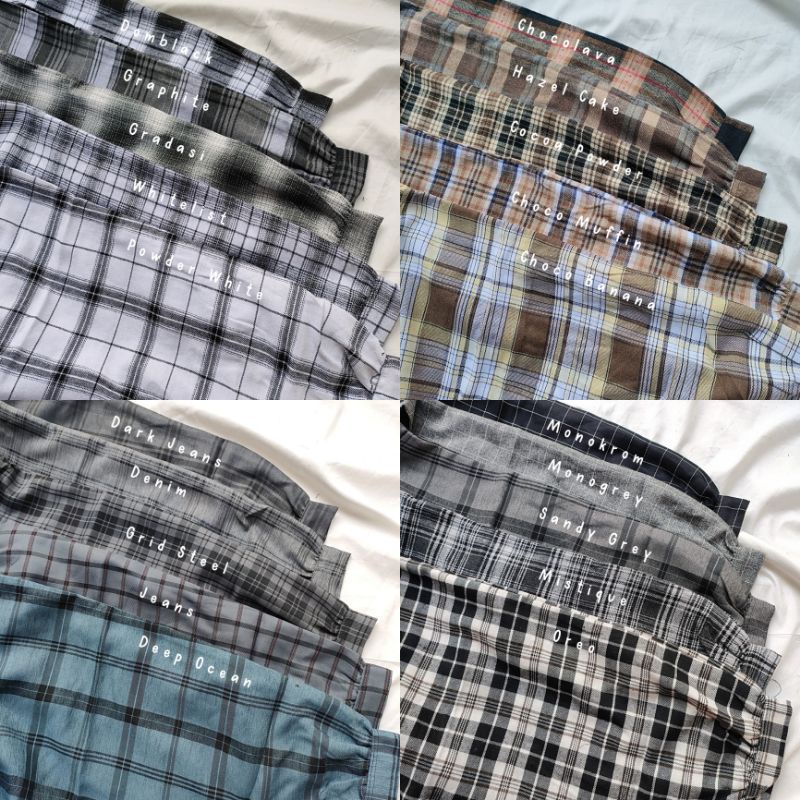 OUTER BALON GRID SQUARE // OUTER BALON FLANEL // OUTER BALON GRID SQUARE TARTAN