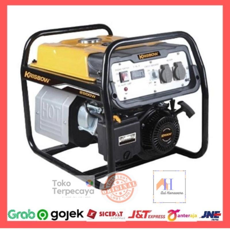 Krisbow Genset Bensin 2800 W Krp28 / Generator Krisbow