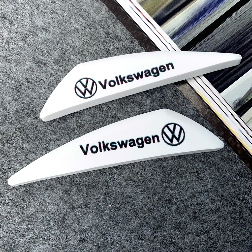 Volkswagen Mobil Volkswagen Stiker Perlindungan Sudut Pintu Mobil Anti Tabrakan Gores Karet Silikon Logo VW Volkswagen Golf Polo Passat Tiguan Jetta Tiguan