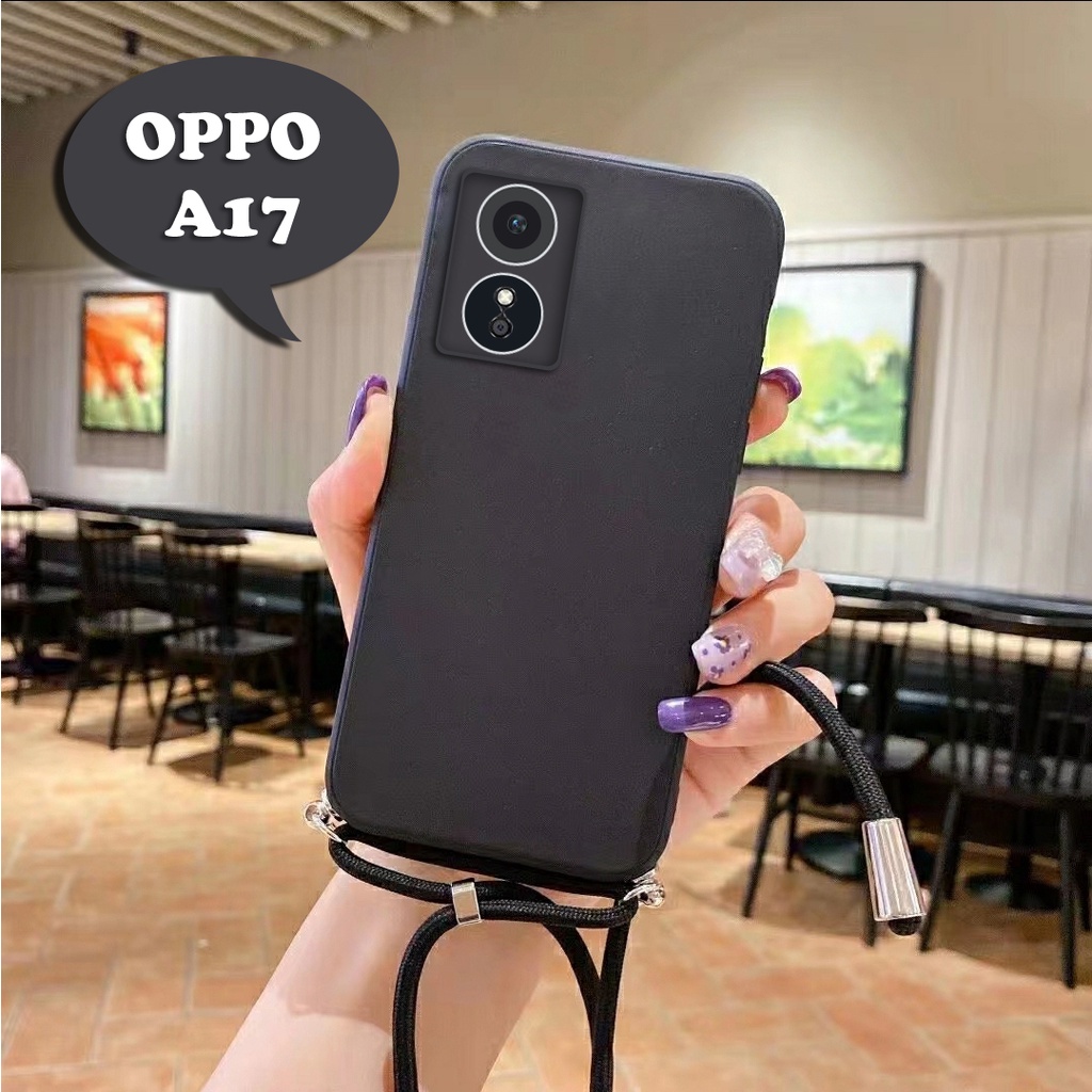 Softcase Tali For OPPO A17 | Case Camera Protech | Case Macaron OPPO A17 | Softcase OPPO A17 | Case 