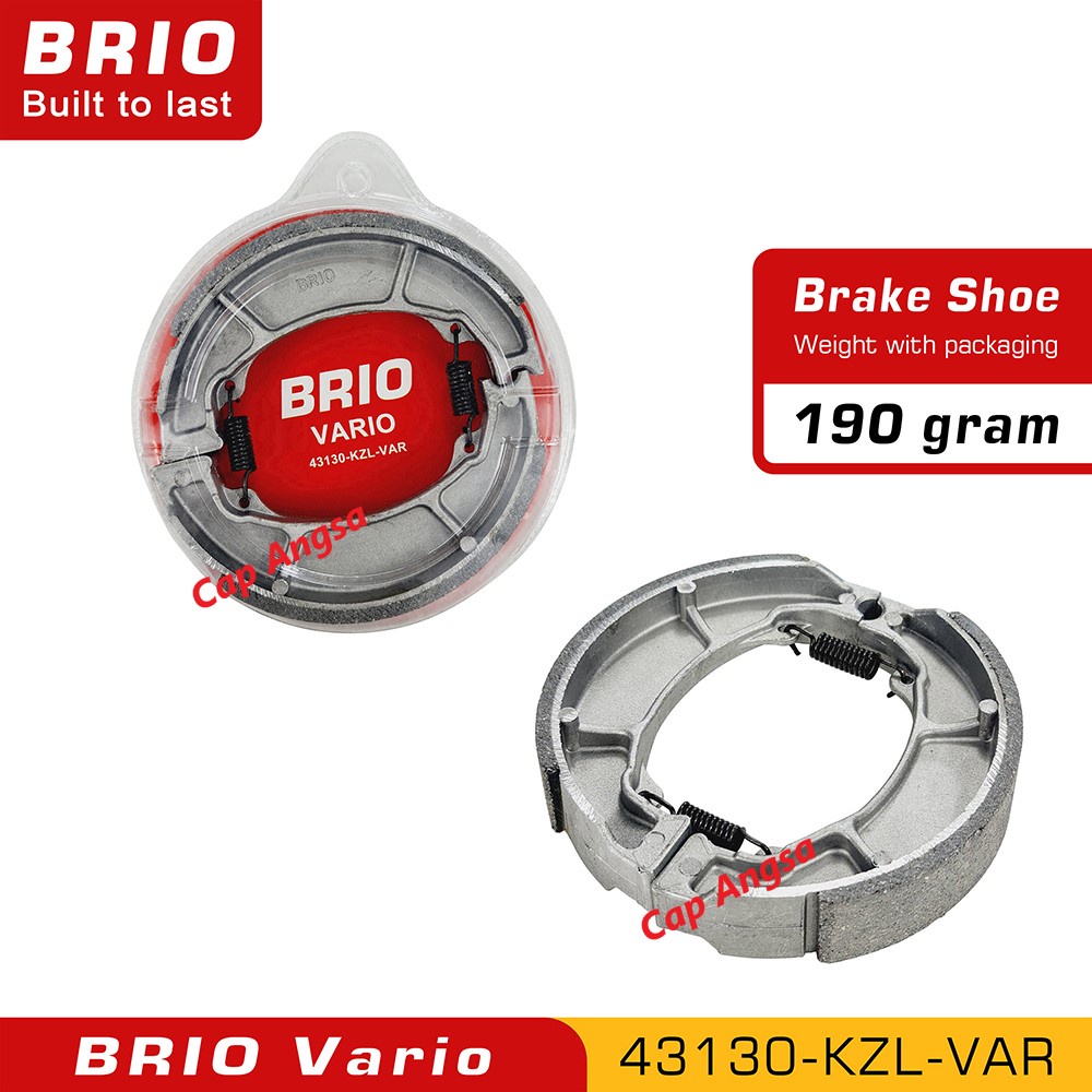 KAMPAS REM  TROMOL BELAKANG HONDA TIGER NEW VARIO BEAT SCOOPY SPACY VERZA MEGA PRO 150 BRAKE SHOE