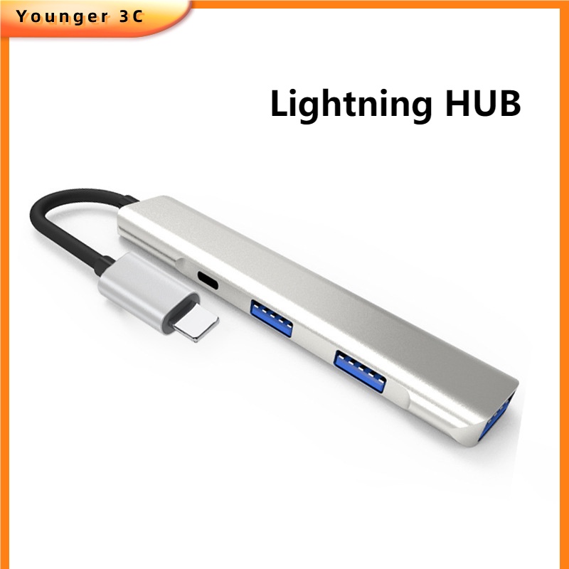 Adapter Hub Splitter USB 3.0 fast Charging OTG Untuk Transfer Data I P