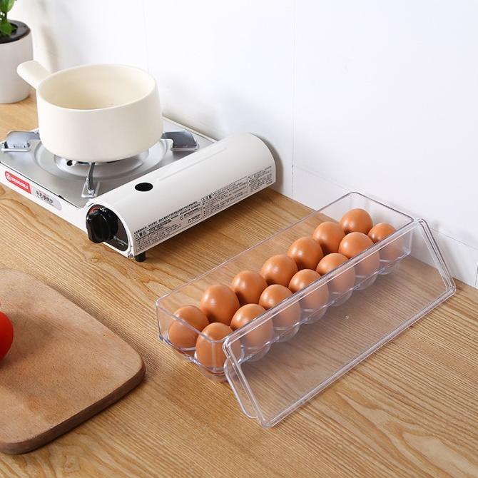 Tempat Penyimpanan Telur Akrilik Kontainer Egg Box Kulkas