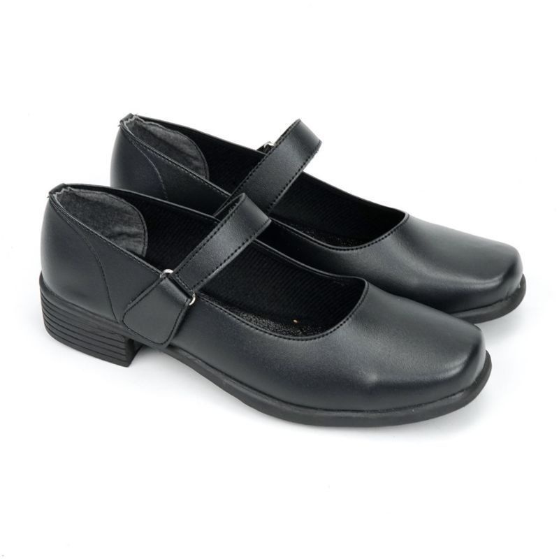 PROMO SEPATU TERLARIS DISKON Pantofel Wanita Hak 3 Cm Hitam Sekolah Paskibra Kantor COD