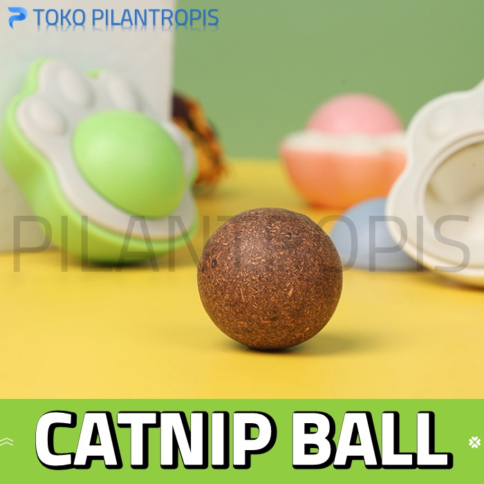 CATNIP BALL TEMPEL  AVOCADO PAW BOLA MAINAN KUCING UNTUK RELAKSASI DI  RUMAH