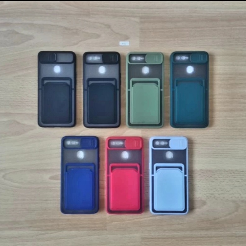 Casing Oppo A5s CPH1909 A7 CPH1901 Fuze Case Card Pocket Sliding Camera Protection Oppo A11k CPH2071