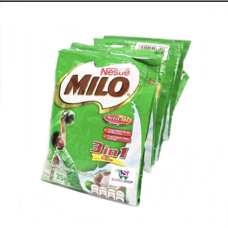 

Milo 3 in 1 renceng isi 10 sachet / renteng 3in1