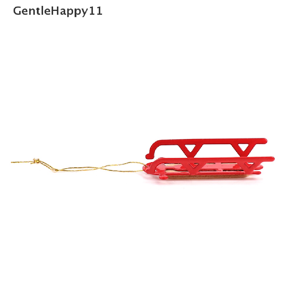 Gentlehappy Mainan Miniatur Kereta Luncur Warna Merah Skala 1: 12 Untuk Dekorasi Rumah Boneka