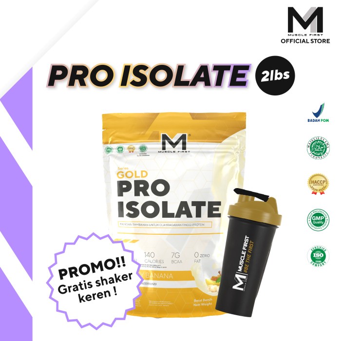 MUSCLE FIRST GOLD PRO ISOLATE WHEY PROTEIN ISOLATE WPI 100% MURNI