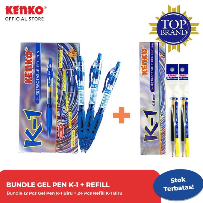 

Discount Paket Bundle 1 Lusin Gel Pen K-1 Biru + 2 Lusin Refill K-1 Biru Kenko /ALAT TULIS AESTHETIC/ALAT TULIS SEKOLAH/ALAT TULIS SET/ALAT TULIS LENGKAP/ALAT TULIS ANAK/ALAT TULIS LUCU