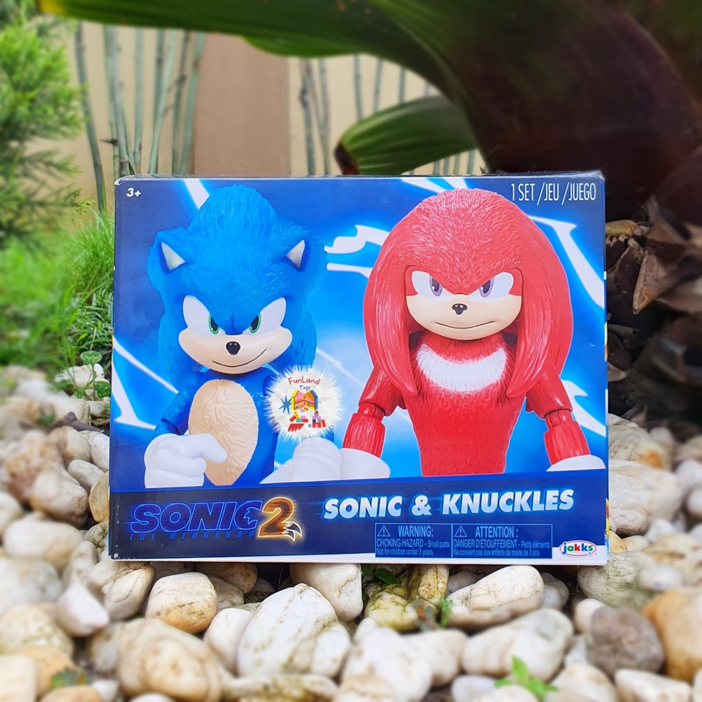 Sonic the Hedgehog Sonic 2 Movie Action Figure 2 Pack - Sonic & Knuckles