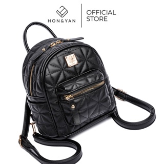 Image of [HONYAN] Tas Ransel Wanita Import Backpack Mini Cewek Stylish Korea - Janet Backpack