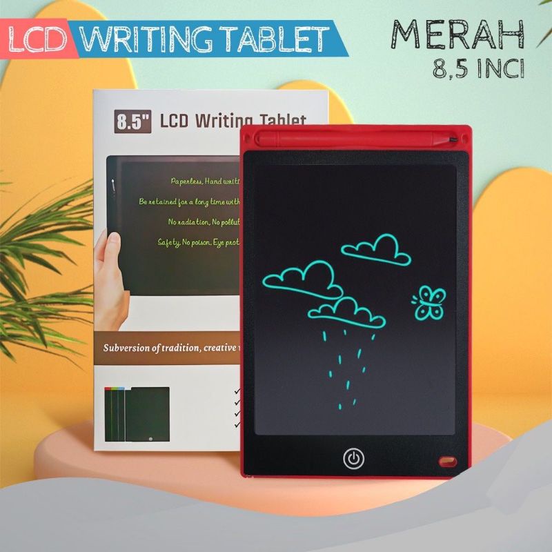 LCD Drawing Writing Tablet 8.5 Inch Mainan Papan Tulis Hapus Board Digital