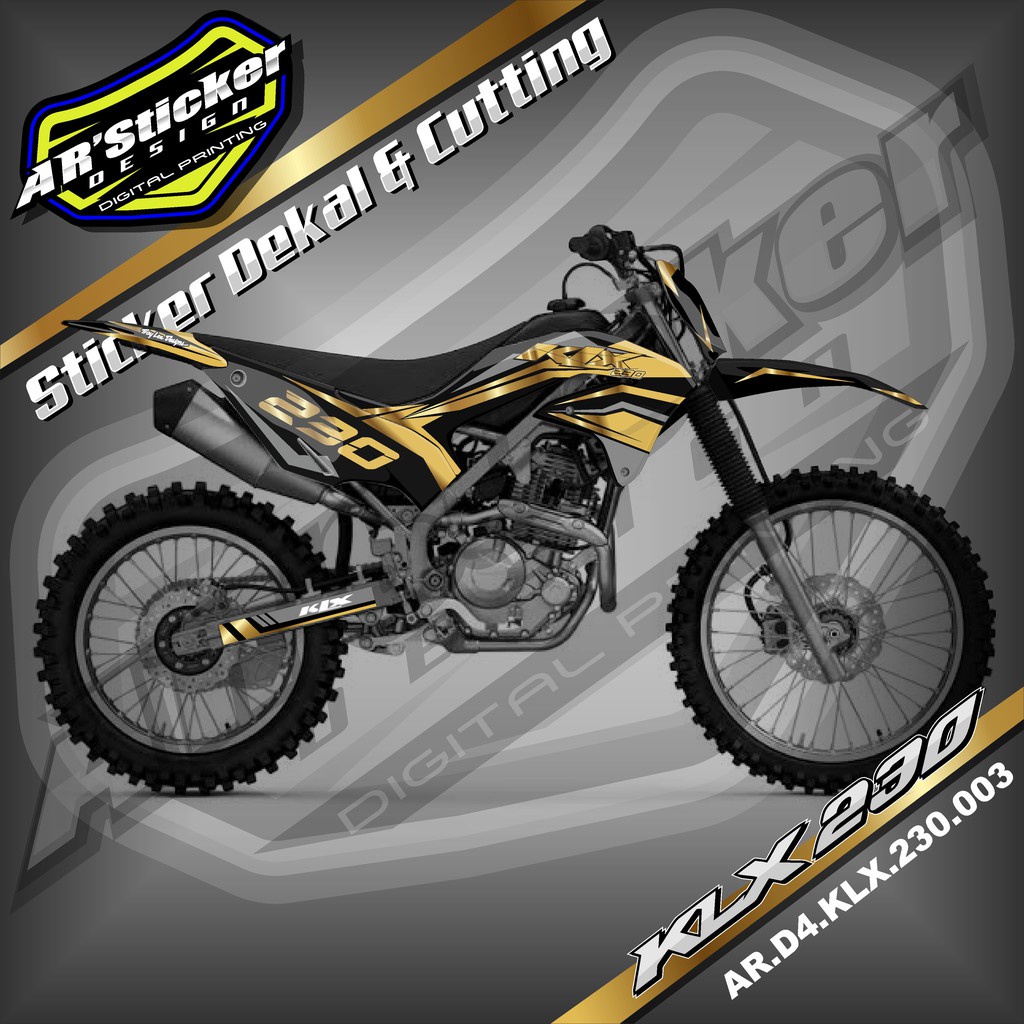 (PREMIUM) Decal KLX 230 Full Body, Stiker Dekal KLX 230 Full Body (Kode 003)