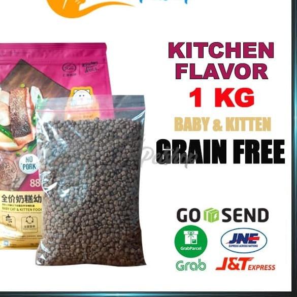 KITCHEN FLAVOR Kitten 1kg REPACK Makanan Kucing Kitchen Flavor