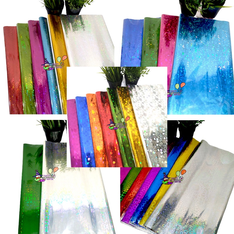 

Kertas Kado Hologram Mengkilap 3D Plastik Kilap Motif (5pcs) tipe 1