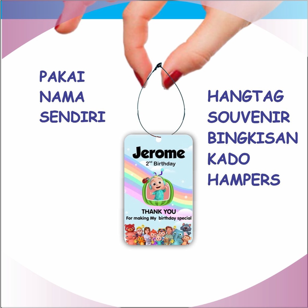 Jual Cetak Kartu Ucapan Terima Kasih Ulang Tahun Thankyou Card Hangtag