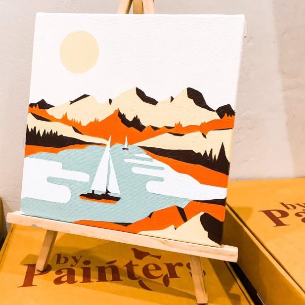 

Paint By Number Peninsula | ByPainters | Painting Set | 20x20cm Kanvas