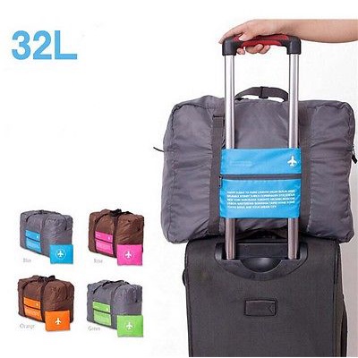 Tas Travel Lipat Gantungan OMTP2LBL Koper Waterproof 32L - Blue