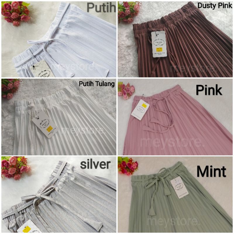 Rok PIisket Prada import premium bahan tebaI  bisa cod