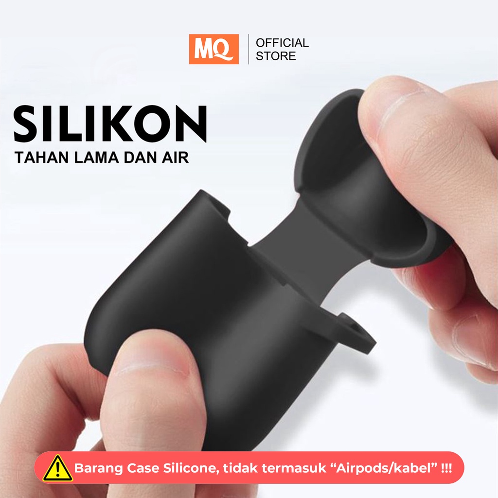 [ HANYA CASING ] MQ Silicone Case Untuk Airpods I12 with Hook Silica Gel Pouch Protection Case
