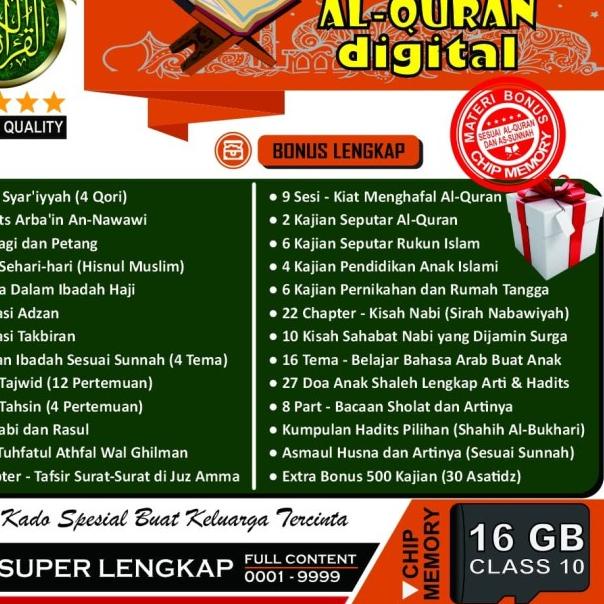 SPEAKER AL QURAN CHIP 16 GB 70 QORI TP-600 | BONUS LENGKAP 500 KAJIAN - Ungu