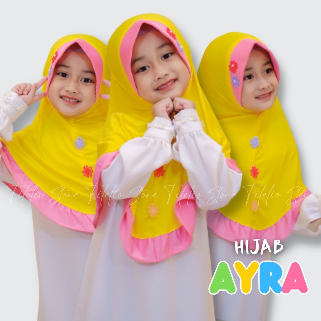 Hijab Kerudung Anak Murah AYRA MELATI /  HIJAB Anak Murah / Jilbab Hijab Anak Bayi Perempuan