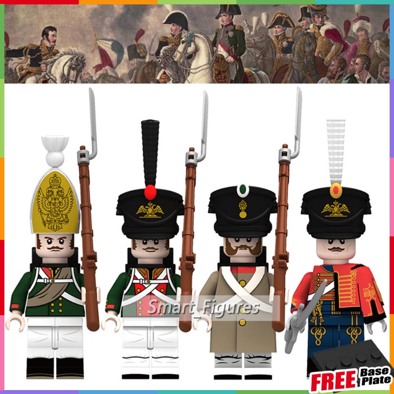 Mainan Action Figure Mini Figures Napoleon Rusia Pelindung Kaki Pavlov Grenadier 20 Tipe Untuk Hadiah