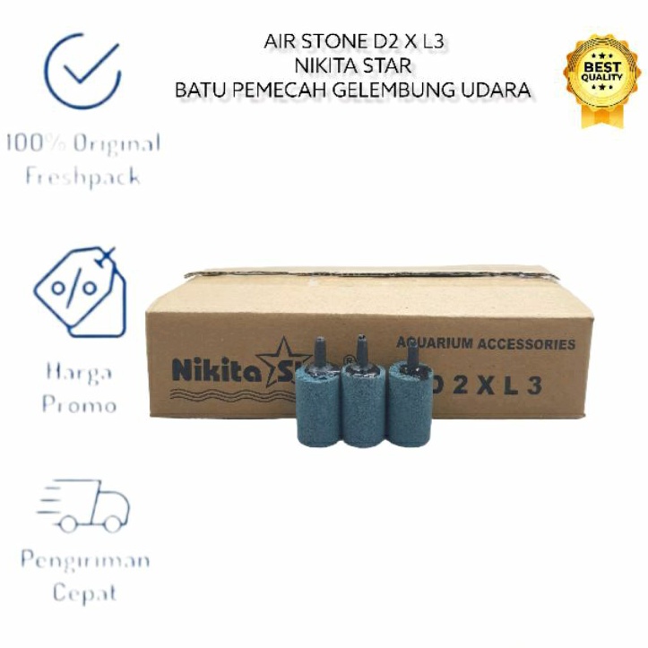 AIR STONE NIKITA STAR / BATU UDARA / BATU PEMECAH ANGIN AERATOR D2 X L3