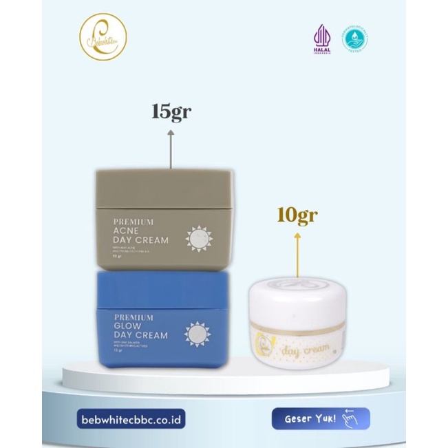 (TERLARIS) DAY CREAM ECERBEBWHITE C FORMULA BARU / BBC ORi